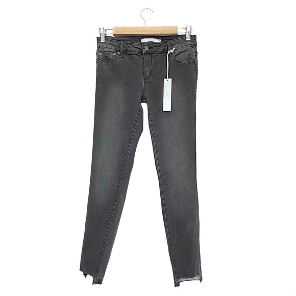 Tractr Jeans Girl’s Size 14 Gray Skinny Raw Edge Hem Children’s Denim New NWT - Picture 7 of 7